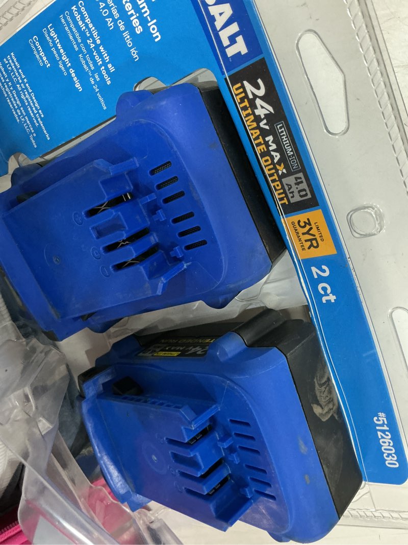 Condition photo showing Good Condition for kobalt 24-v 2-pack lithium-ion battery (4 ah)