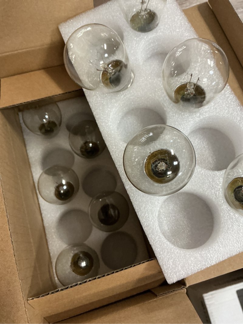 Condition photo showing Good Condition for newhouse lighting outdoor string lights  commercial grade incandescent hanging lights  25-feet  10 light bulbs included (2 free!)