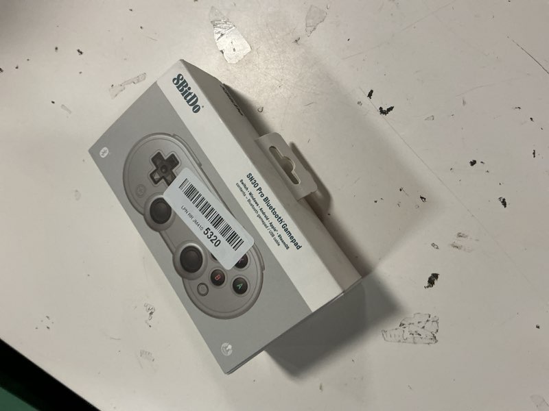 Condition photo showing New/Like New for 8bitdo sn30 pro wireless bluetooth controller, hall effect joystick update, retro gamepad for switch/switch 2, pc, steam deck, android, raspberry pi, iphone, ipad, macos and apple tv (gray edition) hall effect joystick gray edition