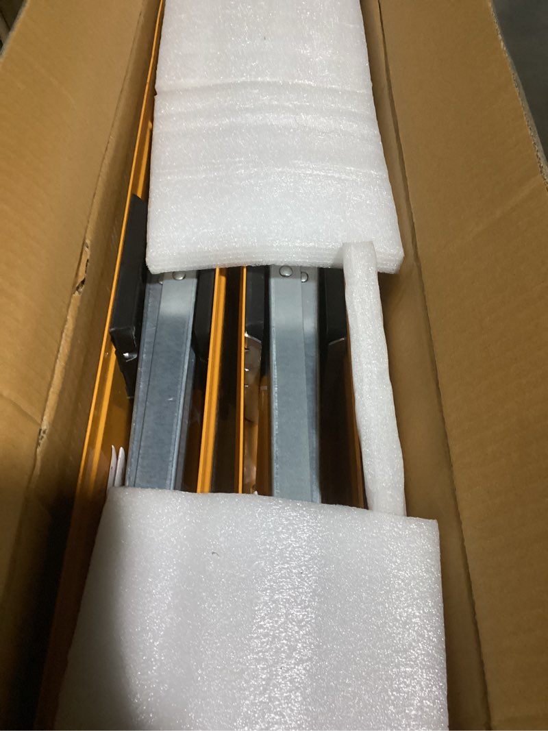 Condition photo showing New/Like New for Bora Portamate Speedhorse XT Sawhorse Pair- Two pack, 30-36 inch height adjustable Legs, Metal Top for 2x4, Heavy Duty Pro Bench Saw Horse for Contractors, Carpenters - PM-4550T,Orange