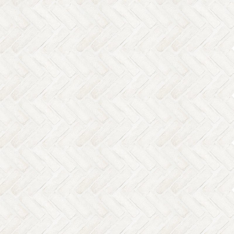 Noble Red ArtisanBrik 12.5" x 25.5" Textured Clay Brick Herringbone Mesh-Mounted Mosaic Floor & Wall Tile