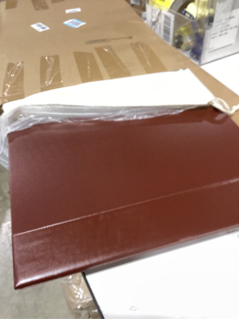 Condition photo showing Good Condition for Leather Desk Pad Protector 30" x 18" Leather Desk Blotter with Side Rails Desk Mat for Office Home Workplace Desktop Writing Board Christmas Gifts for Dad Husband(Brown)
