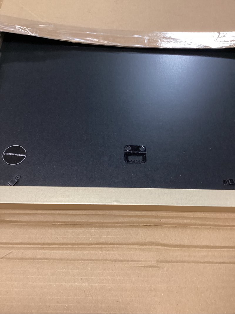 Condition photo showing Good Condition for Americanflat 16x20 Picture Frame with Polished Plexiglass - Use as 12x16 Frame with Mat or Display 16x20 Photo Without Mat - Hudson Collection - Wide Picture Frames for Wall Display - Gold Polished Brass 16x20 with 12x16 Mat