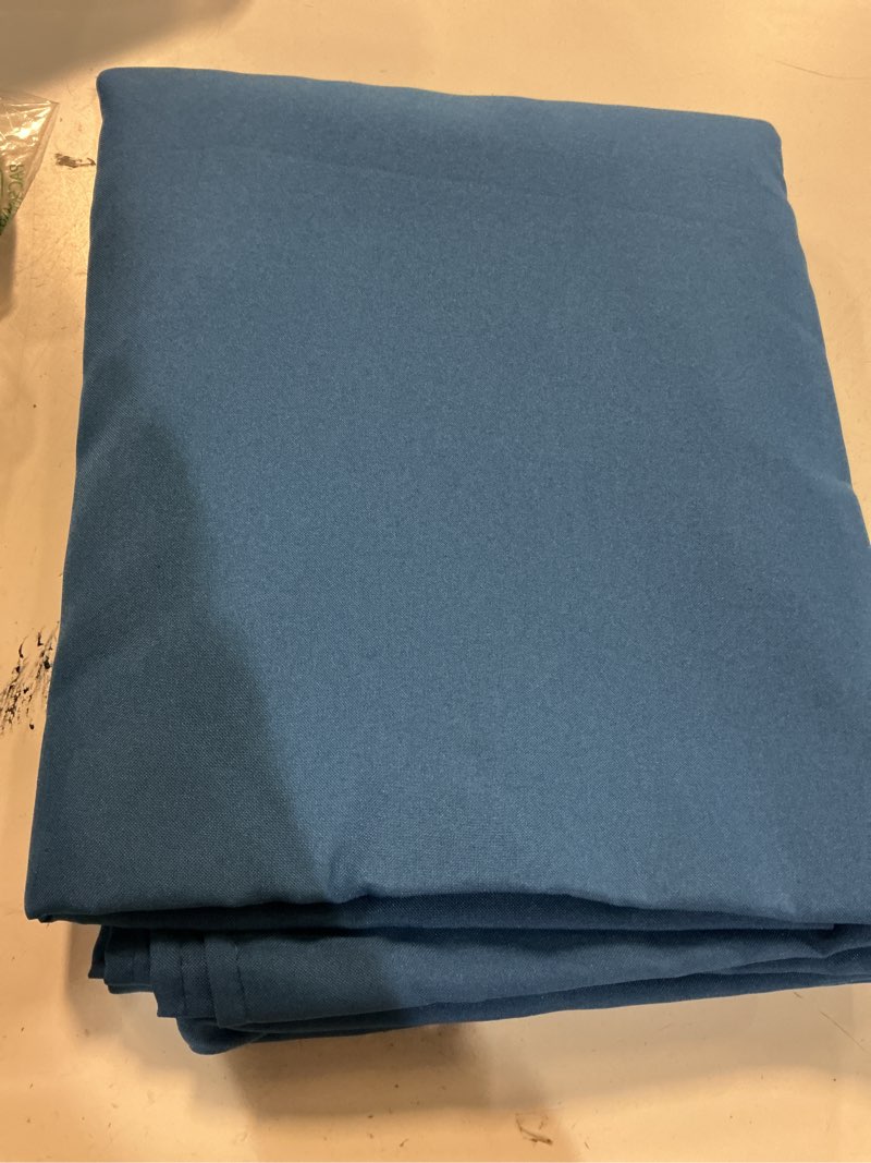 Condition photo showing Good Condition for hiasan 2 pieces royal blue tablecloth rectangle - waterproof and washable fabric table cloth for card tables, 60 x 120 inch 60"x120"|2 pack royal blue