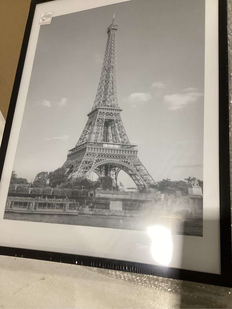 Condition photo showing New/Like New for upsimples 18x24 Picture Frame, Display Pictures 16x20 with Mat or 18 x 24 Without, Wall Hanging Poster Frames, Black, 1 Pack Black 18x24