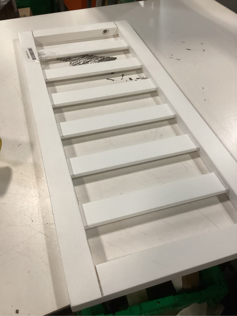 Condition photo showing Good Condition for toddler safe guardrail compatible with delta children convertible crib, crib rail for prevent toddler from rolling off the bed, white