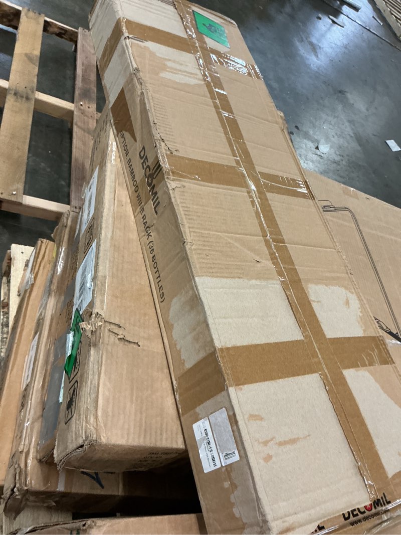 Condition photo showing New/Like New for 18 Bottle Freestanding Wine Rack – Modular Stackable Bamboo Wine Storage Stand for Kitchen, Dining Room & Home Bar