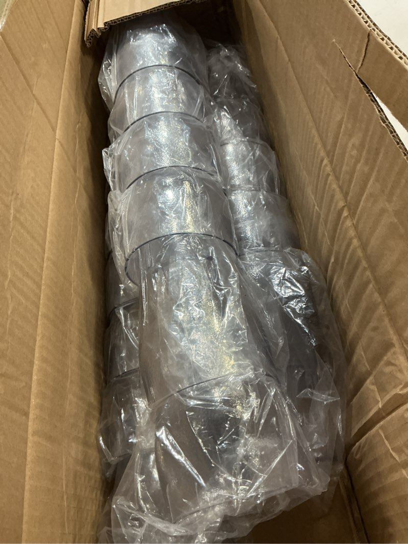 Condition photo showing Good Condition for g.e.t. 7720-1-cl bell-shaped soda float textured plastic tumblers, 20 ounce, clear (set of 18) 20 ounce set of 18