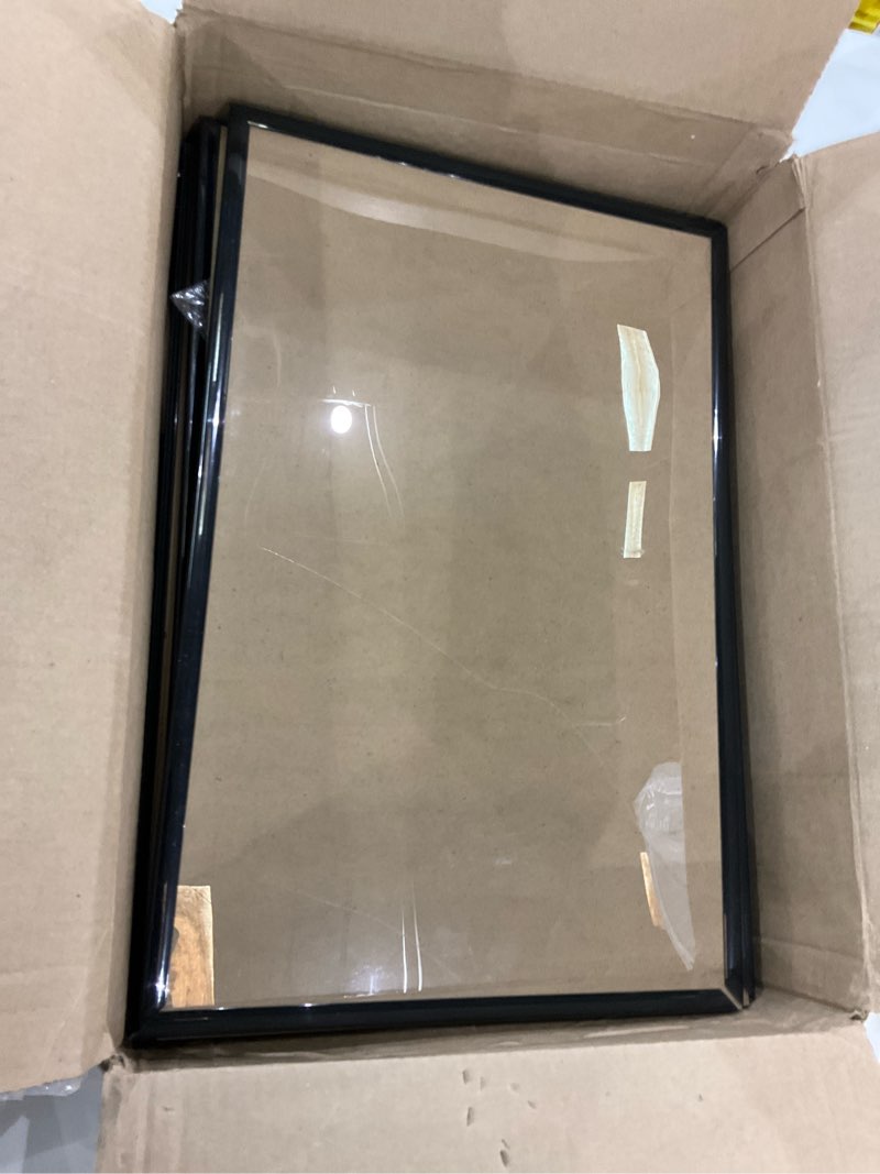 upsimples 12x18 Picture Frame Black 3 Pack, Scratch-Proof Poster Frames 12 x 18 for Photo Gallery - 