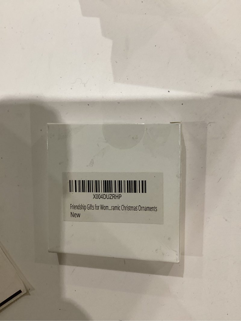 Condition photo showing New/Like New for Friendship Gifts for Women, Best Friend, Funny, Work Besties, Sister, Friend Ornaments for Women, Ceramic Christmas Ornaments Laugh a Little