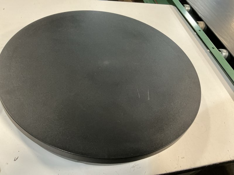 Condition photo showing As Is for motorized rotating display stand with remote, 7.87in 360 electric turntable for display,photography,3d scanner models, motorized lazy susan and photography turntable control angle/speed,step/swing/continuous rotation 7.87inch/black/11lbs load