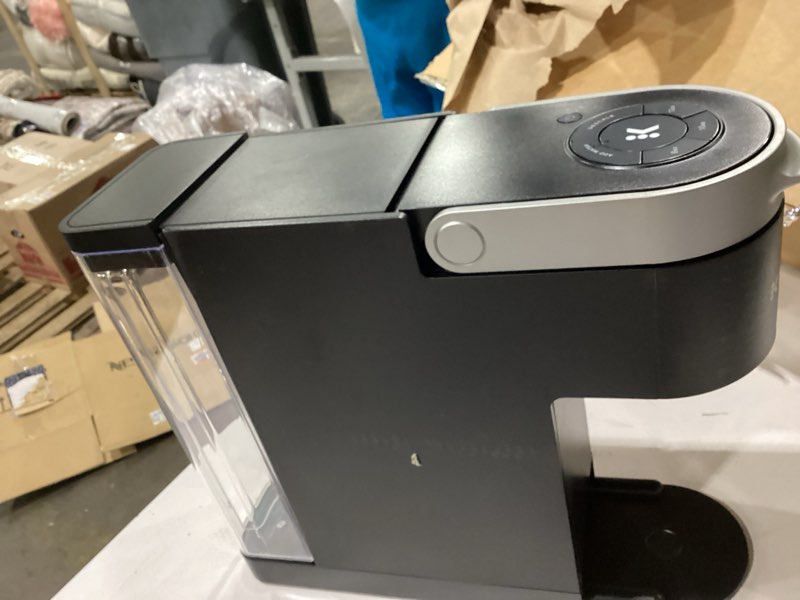 Condition photo showing As Is for Not tested ***Keurig K-Mini Single Serve K-Cup Pod Coffee Maker, 6 to 12oz Brew size, with Cord Storage, Perfect for Small Spaces, Black