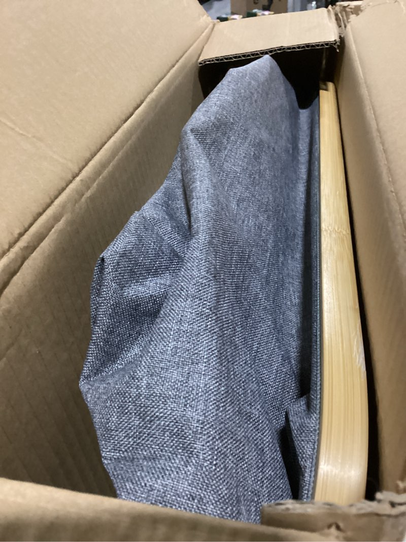 Condition photo showing As Is for BALEINE Laundry Hamper with Lid, Tall Laundry Baskets with Bamboo Pull Handles, Large Laundry Bin with Internal Support (36 Gal/140L, Grey)