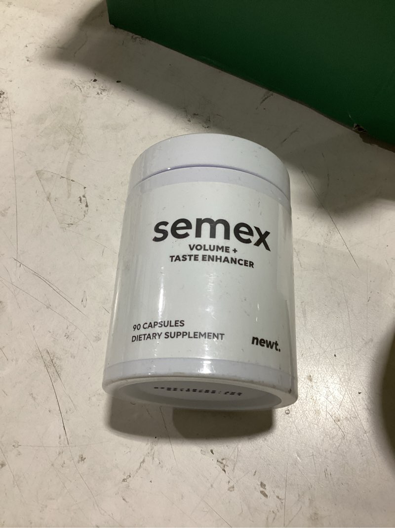 Condition photo showing As Is for semex™ semen volume booster – doctor formulated natural support for male sperm health, load volume boost & stamina, male fertility supplement – made in usa – 90 count