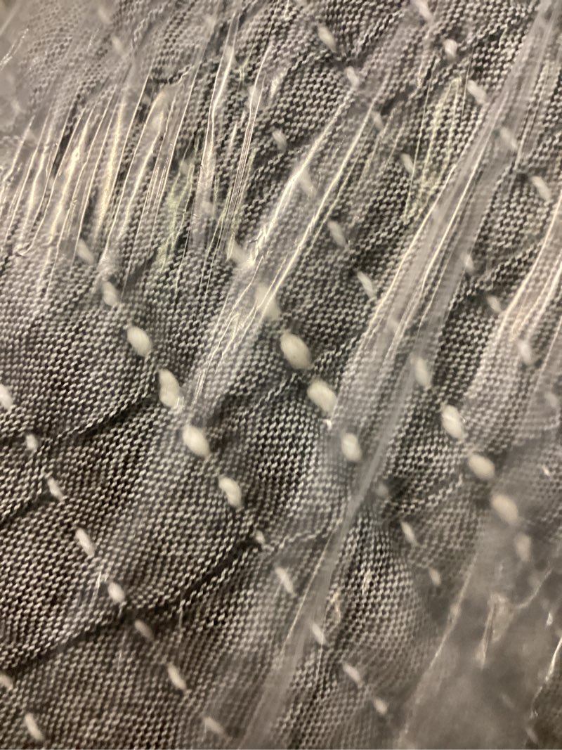 Condition photo showing Good Condition for organic cotton channel stitch sham set, king, charcoal