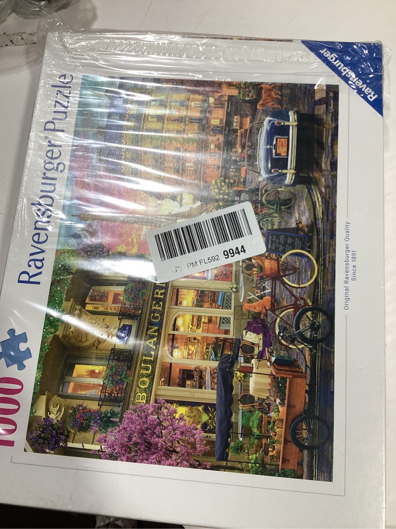 Condition photo showing Good Condition for Ravensburger - Paris at Dawn - 1000 Piece Jigsaw Puzzle - Quaint Imagery of Paris from Yesteryear - Beautiful, Vibrant Colors - Frameable - Premium Quality - Puzzles for Adults