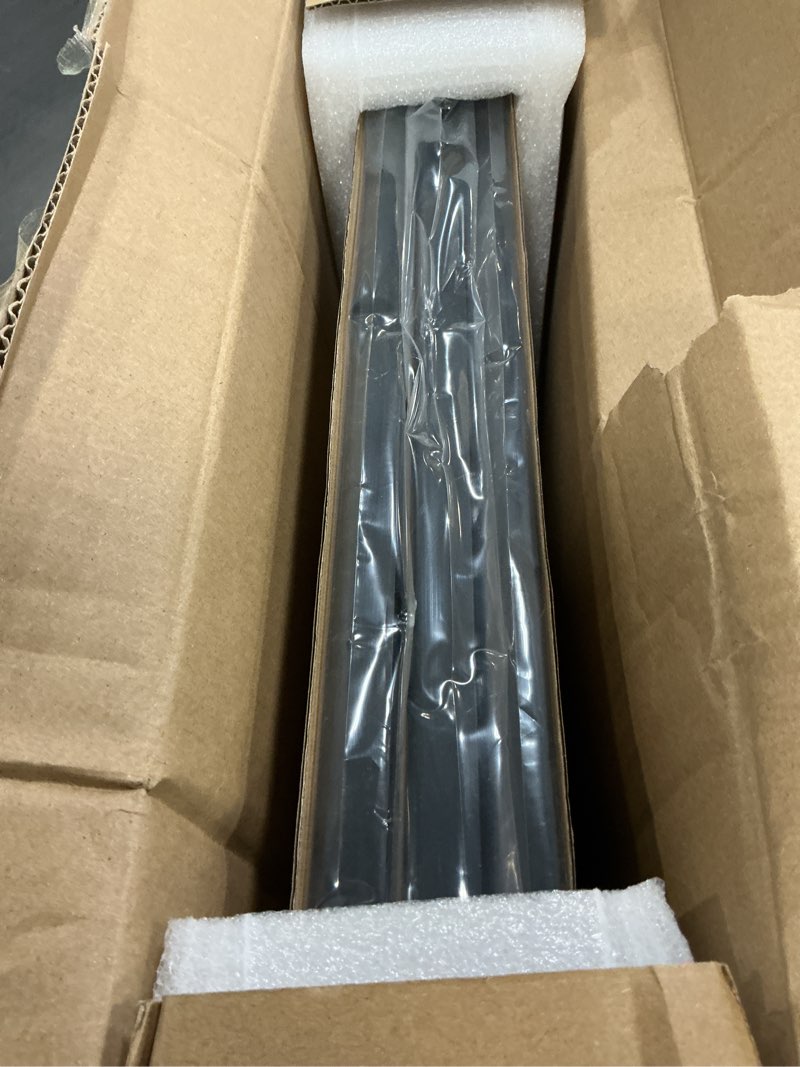 Condition photo showing Good Condition for 11x14 picture frame set of 3, black modern aluminum metal photo frame with hd glass, fits 8x10 with mat or 11 x 14 without mat, vertical and horizontal wall mounting 11x14-3p black