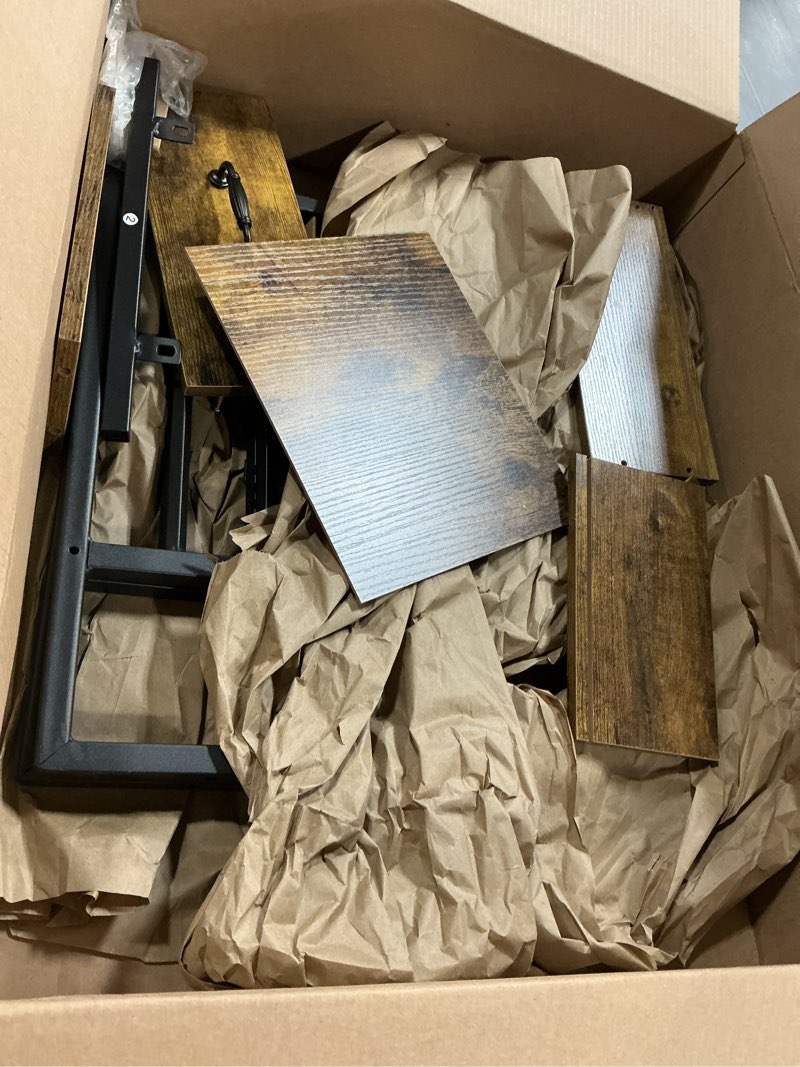 Condition photo showing As Is for VECELO Nightstands, Industrial Side Table/End Tables with Drawer and Storage Shelf, Night Stands for