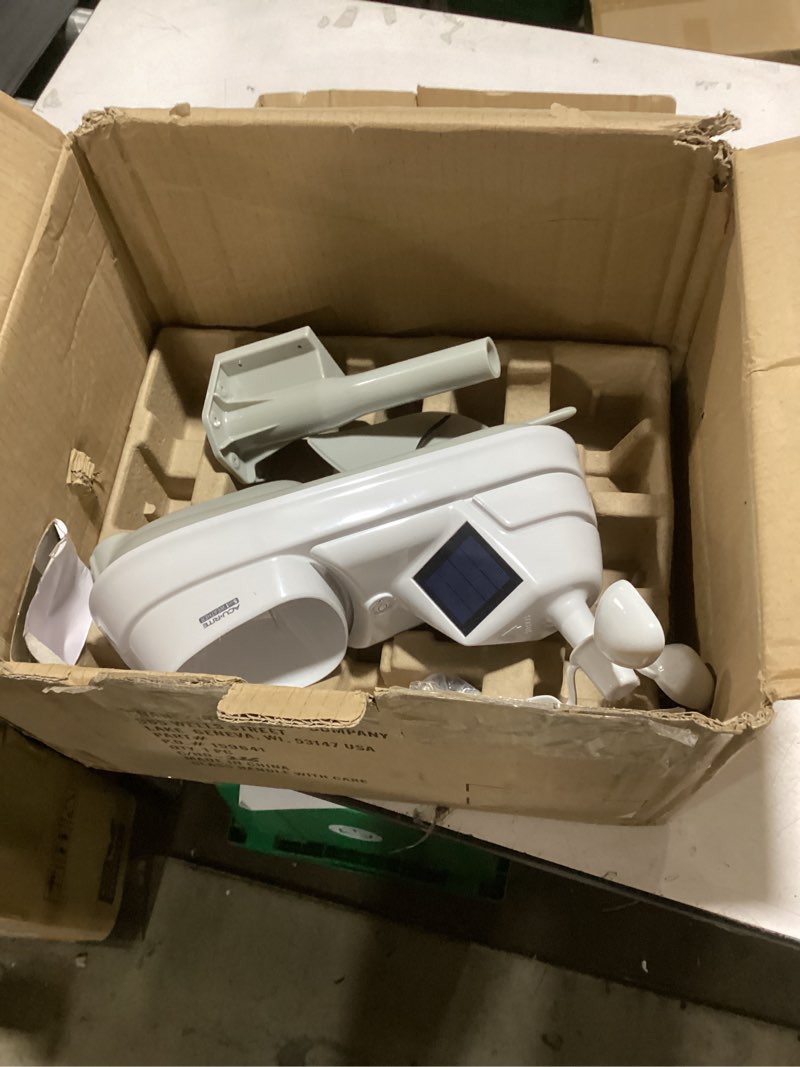 Condition photo showing Good Condition for acurite iris pro+ (5-in-1) weather sensor with rain gauge, wind speed, wind direction, temperature and humidity (06014m) dual solar panel