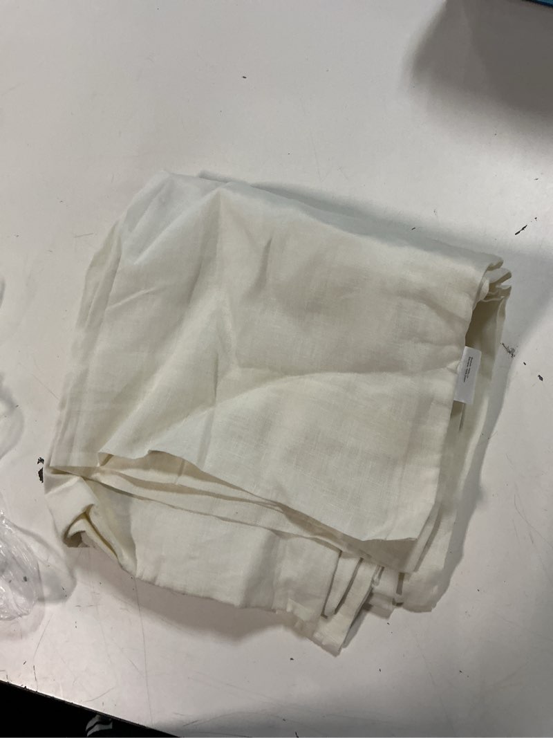 Condition photo showing New/Like New for quince european linen curtain, 48x96, ivory
