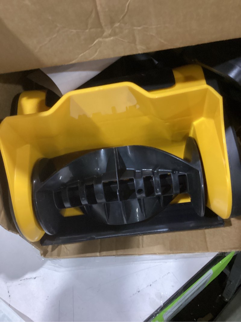 Condition photo showing Good Condition for Cordless Snow Shovel Compatible with DeWalt 20V Battery, 12" Electric Snow Blower with 20FT Max Throw & Adjustable Handle & Safety Switch, Snow Thrower for Driveway, Deck, Patio, Steps (NO Battery) Yellow