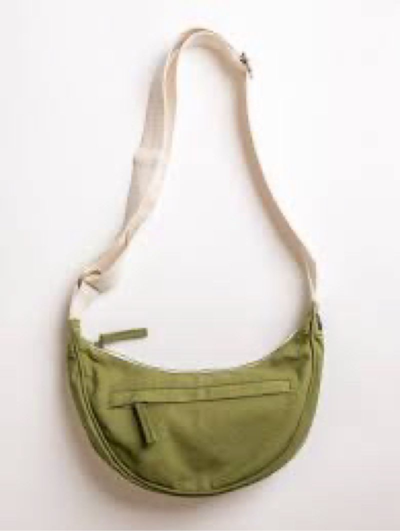 nylon crescent crossbody bag for women purses trendy men,small travel sling bag hobo,lightweight fan