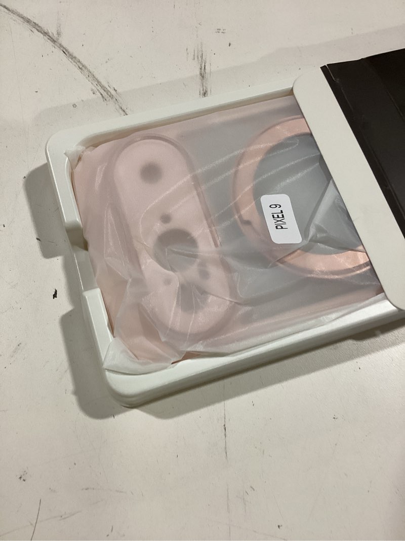 Condition photo showing As Is for Compatible with Google Pixel 9 Case with 360° Magnetic Ring Stand [Compatible with Mag-Safe ] Shockproof Translucent Phone Case for Google Pixel 9 6.3 inches,Pink