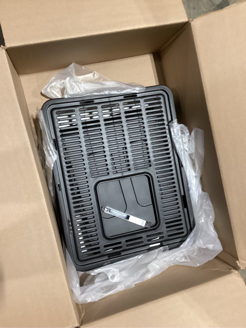 Voopet Foldable Cat Litter Box w/Lid, Pan Drawer Type, 20"Lx16"Wx15"H