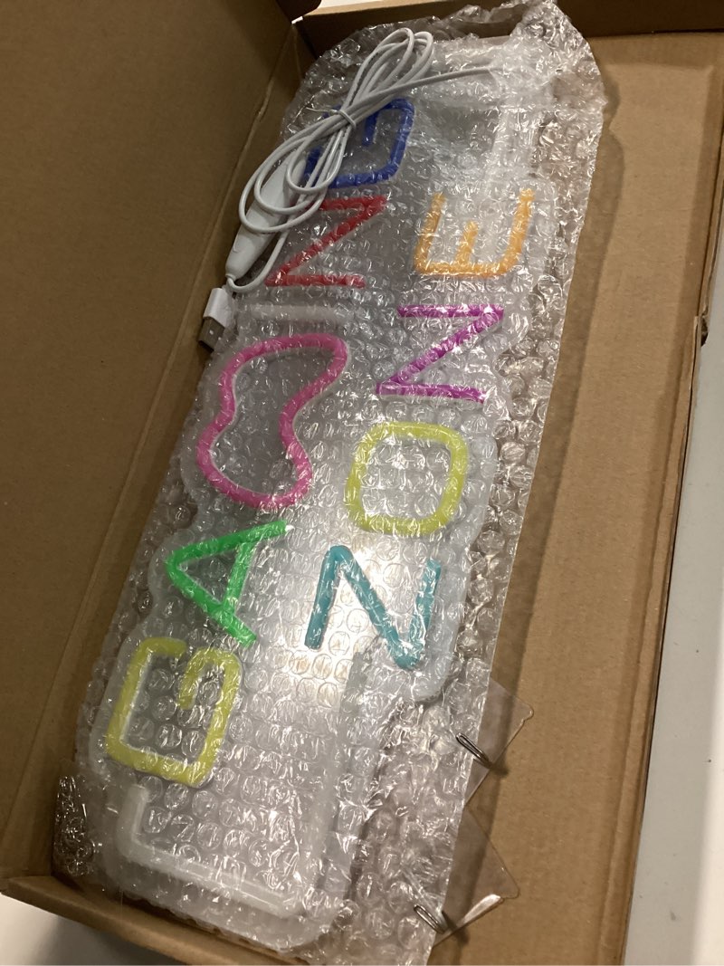 Condition photo showing Good Condition for Gaming Zone Neon Sign for Wall Decor – LED Neon Lights with USB Power & Dimmable Brightness,Cool Game Controller Neon Sign for Bedroom,Game Room,Man Cave,Gamer Decor