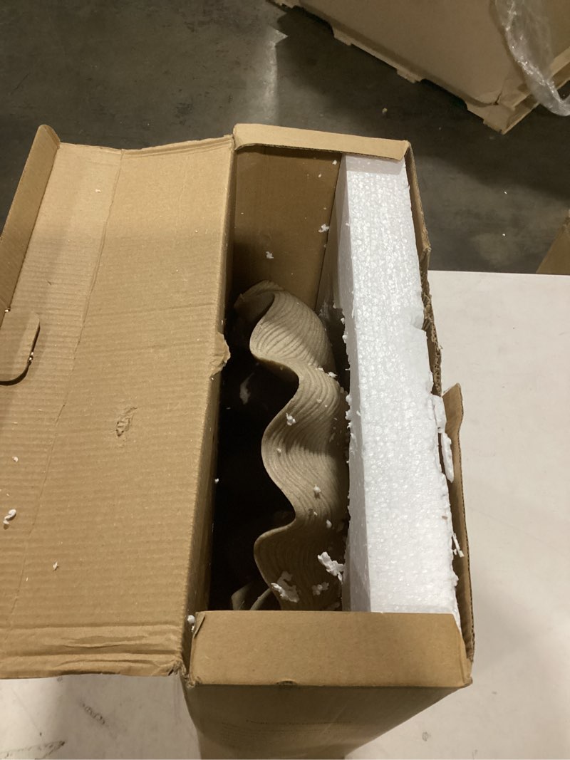 Condition photo showing Good Condition for Scalloped Decorative Bowl Home Decor - 12.6" Modern Handicraft Large Shell Ruffle Decorative Fruit Bowl for Kitchen Counter, Chic Key Tray for Entryway Table, Artificial Stone Beige