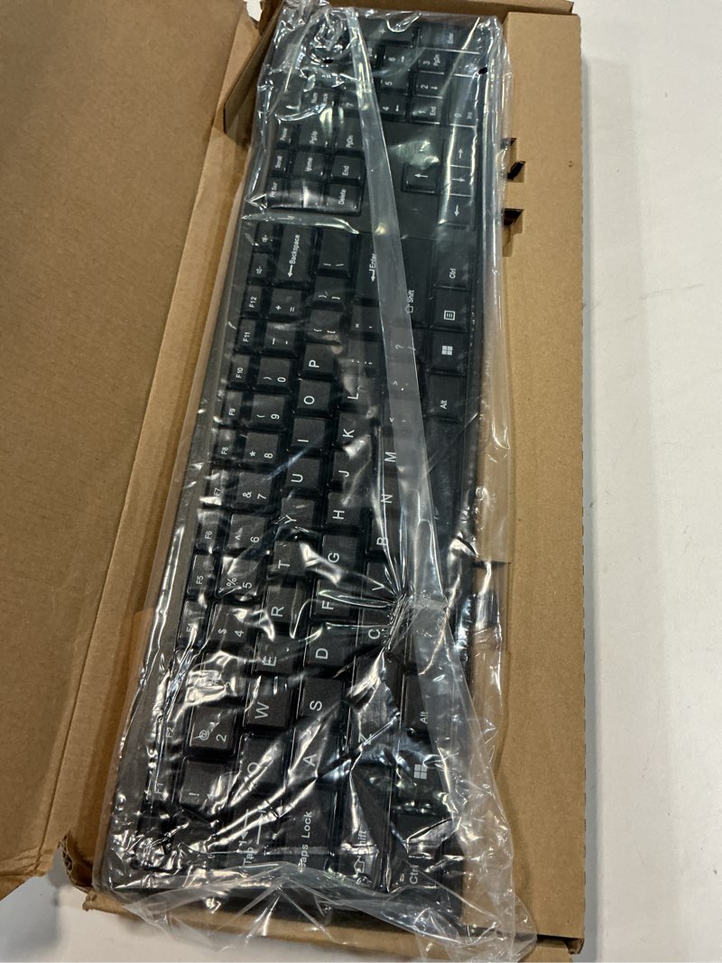 Condition photo showing New/Like New for Lenovo 100 Wireless Compact Keyboard – Cordless Keyboard for PC & Laptop with Windows – Silent Keys – Full-Size Layout with Numeric Keypad – Plug & Play USB Receiver – Portable, Black 100 Keyboard