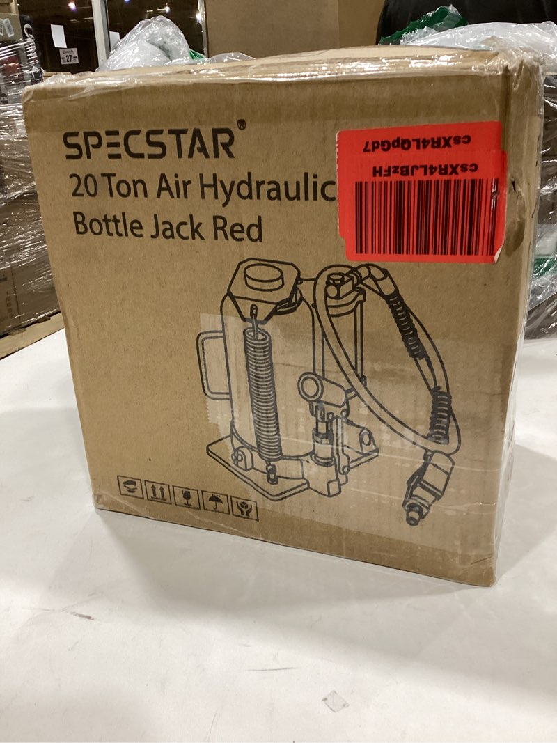 specstar pneumatic air hydraulic bottle jack with manual hand pump 20 ton heavy duty auto truck trav