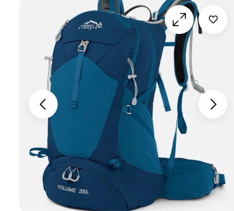 Hiking Backpack,35L Waterproof Hiking Daypack with 3L Water Bladder