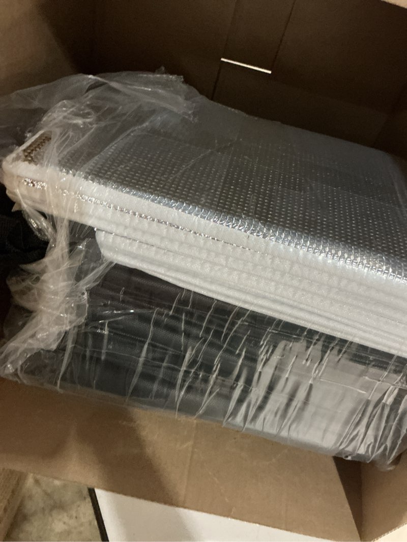 Condition photo showing Good Condition for bodaon 5-pack cooler insulated food delivery bag for commercial drivers, xxx-large thermal bags for catering/hot pizza, travel/camping/picnic basket, grocery reusable warmer frozen, black, hard bottom xxx-large bag with hard bottom black