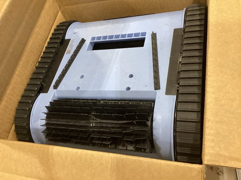Condition photo showing As Is for (2026 upgrade) pool vacuum for inground pools, robotic pool cleaner, wall climbing pool cleaner, cleans pool floors, drain & walls & waterline, cleaning up to 2100 sq.ft, 180 min