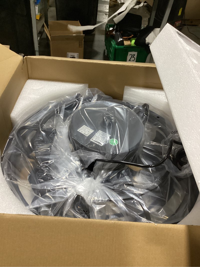 Condition photo showing Good Condition for fanbulous outdoor rgb ceiling fans with light for patios, 20" waterproof plug in ceiling fan, gazebo fan remote&app control, 3cct dimmable,caged ceiling fan with hanging hook for porch, pergola rgb black 20 inch
