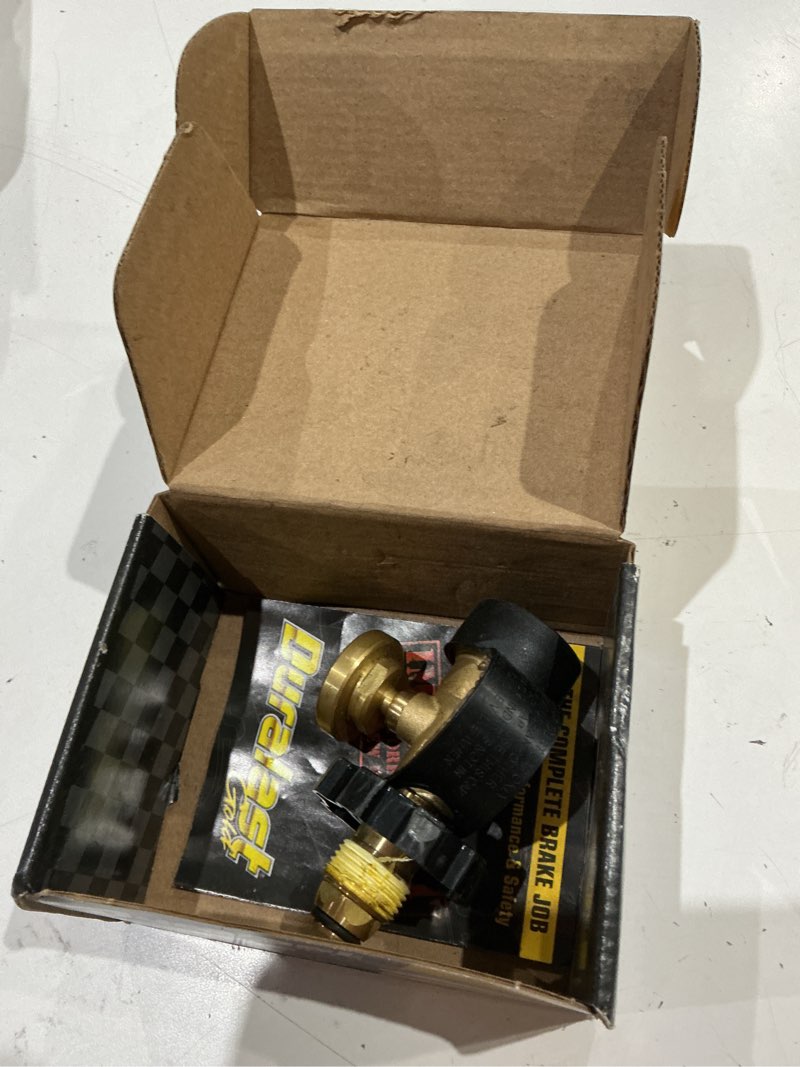 Condition photo showing As Is for 100 lb propane tank gauge adapter, propane gauge for 100 lb propane tank, universal fit pol to qcc1 propane tank adapter converts pol to qcc1 - old to new connection type, solid brass (1pc)