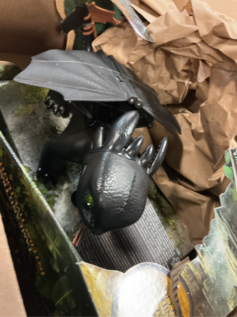 Condition photo showing As Is for DreamWorks Dragons How to Train Your Dragon, Tame & Train Interactive Toothless with 60 Sounds & Reactions, Kids Toys for Boys & Girls Ages 4 & up