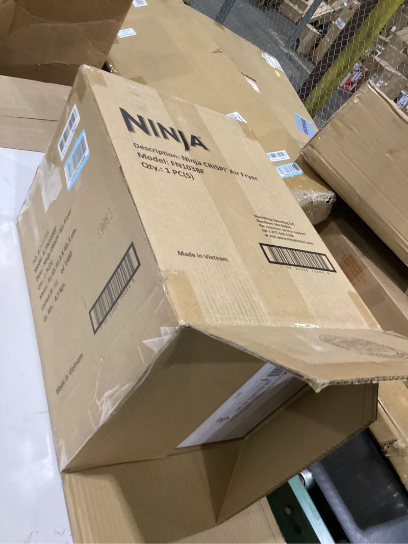 Condition photo showing Good Condition for ninja crispi 5-in-1 glass air fryer | 450°f, nontoxic, 4qt & 6-cup containers & lids | microwave, freezer, dishwasher safe | max crisp, air fry, bake, recrisp, keep warm | brit. racing green, fn103bf green bundle 4 qt
