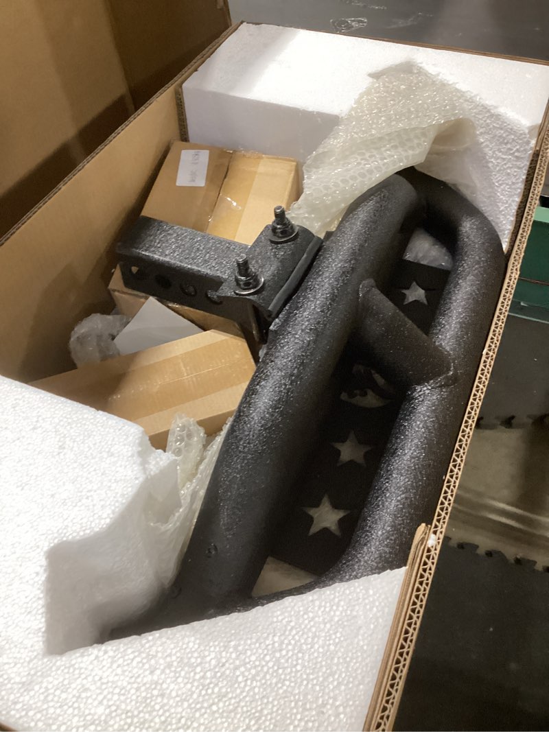 Condition photo showing Good Condition for tyger auto tg-hs8u81238 hitch armor compatible with vehicles with 2" hitch receiver | textured black | hitch step | rear bumper guard protector | with pin lock and stabilizer