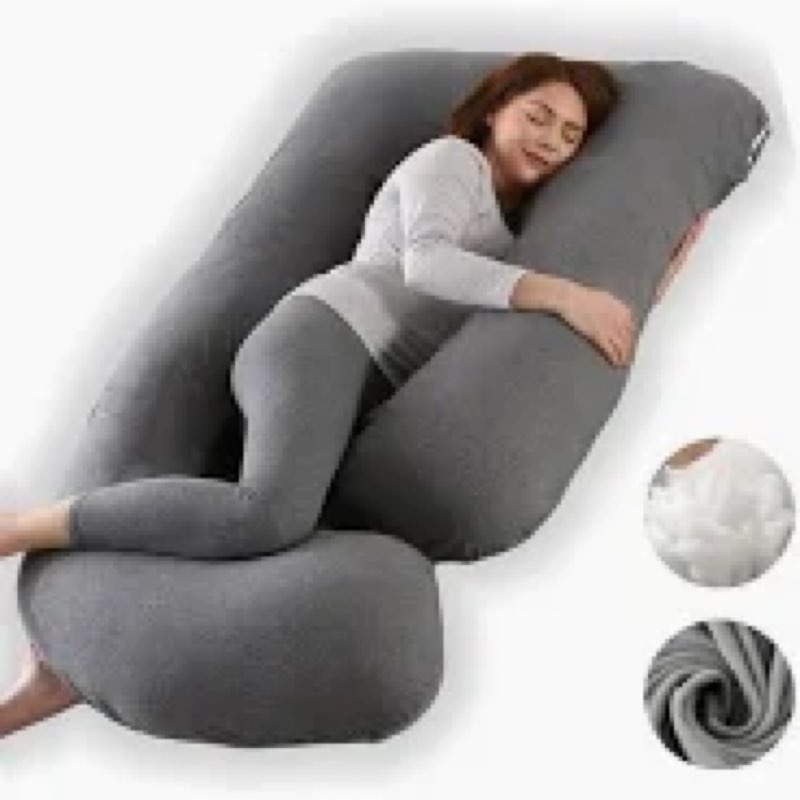 ALLOPERA Pregnancy Pillow, Full Body 57 Inch Maternity Pillow with Removable Washable Cover - Sleep 