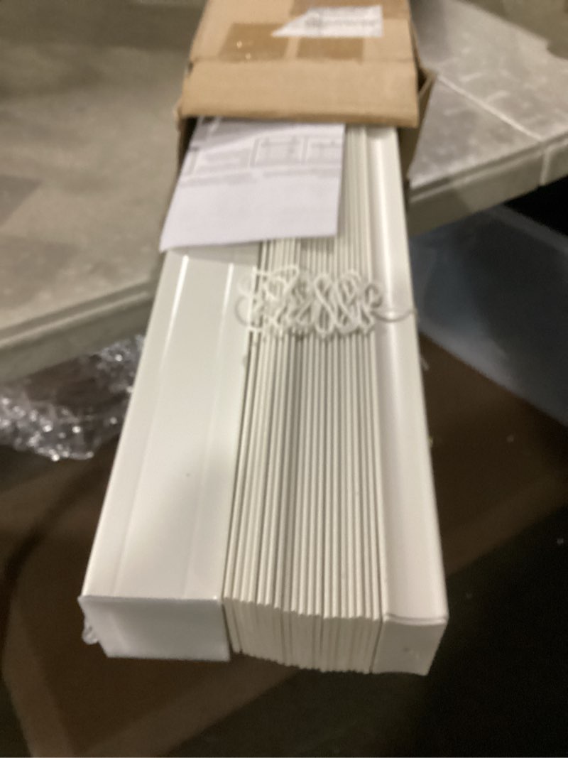 Condition photo showing Good Condition for lotus & windoware cordless 2-inchfaux wood blind 35" wide x 36" long,(soft white-antique white),smooth, room darkening, horizontal blinds for living room, bedroom, interior door windows