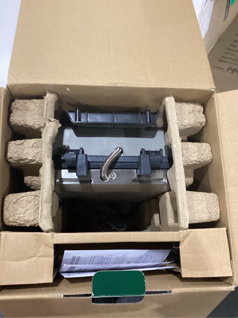 Condition photo showing Good Condition for Cuisinart Belgian Waffle Maker with Pancake Plates, Nonstick Plates, 6 Browning Levels, Ready Indicator Lights, Temperature Control, Deep Waffle Pockets, WAF-300P1, Brushed Stainless Square Belgian