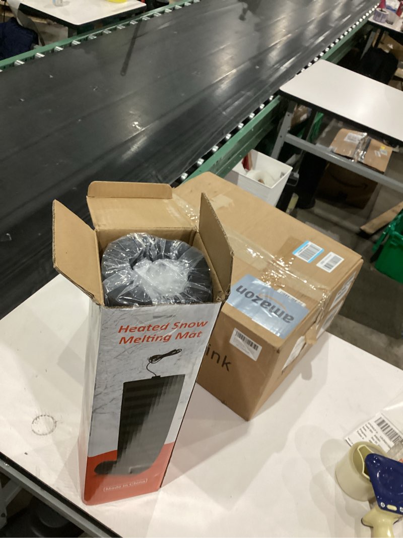 HETFOENT Heated Snow Melting Mats,21in x 10FT Heated Outdoor Mats for Winter Snow Removal,Snow and I