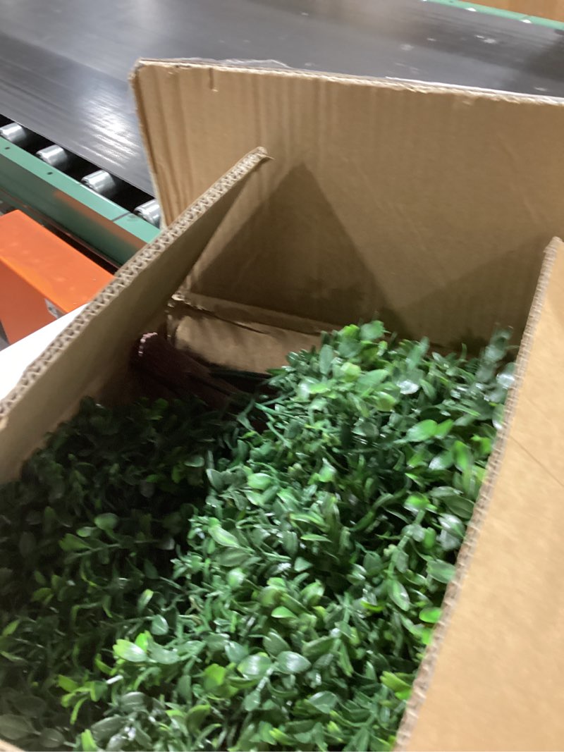 Condition photo showing New/Like New for 21" Artificial Cypress Topiary Outdoor Plants with Spike, 2 Pack Faux Cedar Bushes UV Resistant Fake Shrubs for Front Porch Décor 21 Inch - 2pack