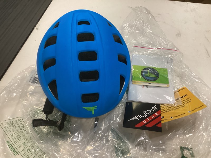 Condition photo showing Good Condition for Flybar Kids Bike Helmet - Dual Certified Adjustable Dial, Lightweight Skateboard Helmet, Roller Skating, Pogo, Electric Scooter, Snowboard, Youth and Toddler Helmet, Boys & Girls 3-14 Blue Small