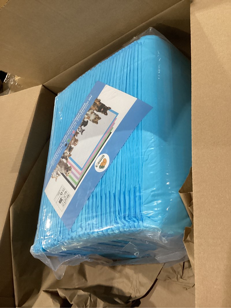 Condition photo showing Good Condition for gimars xxxxl 36"x36" thicken heavy absorbency dog pad extra large- jumbo disposable polymer quick dry no leaking pee pads for dogs, cats, rabbits pets 30 counts blue 30 counts 4xl 36"x36"