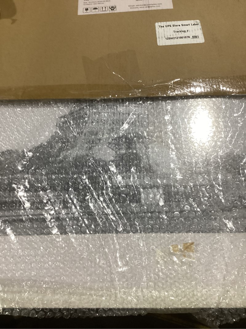 Condition photo showing New/Like New for upsimples 16x24 picture frame, display pictures 14x20 with mat or 16 x 24 without, wall hanging poster frames, white, 1 pack white 16x24