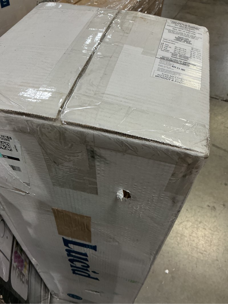 Condition photo showing New/Like New for Lucid 5 Inch Memory Foam Mattress – Low Profile - Firm Feel - Infused with Bamboo Charcoal and Gel - Bed in a Box - Temperature Regulating - Breathable - Twin Size Twin 5" Firm