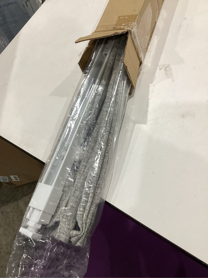 Condition photo showing Good Condition for no drill cordless roman shades for windows, 34" w × 64" h - light filtering - linen - grey light filtering - linen - grey 34" w × 64" h